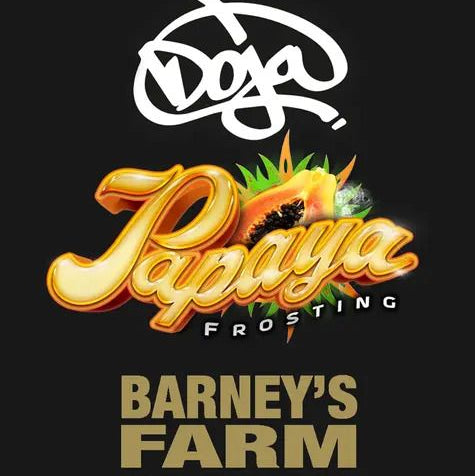 Papaya Frosting Seeds feminisierte Cannabis Samen Barneys Farm x Doja hoher THC Gehalt fruchtiges Aroma Indoor Outdoor Ertrag